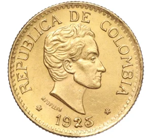5 песо 1925 года Колумбия