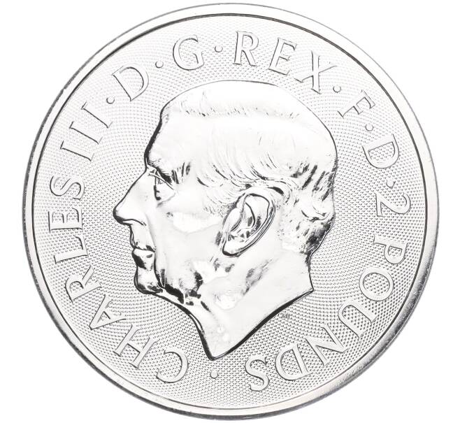 Монета 2 фунта 2023 года Великобритания «Легенда о Короле Артуре — Мэрлин» (Артикул M2-65390)
