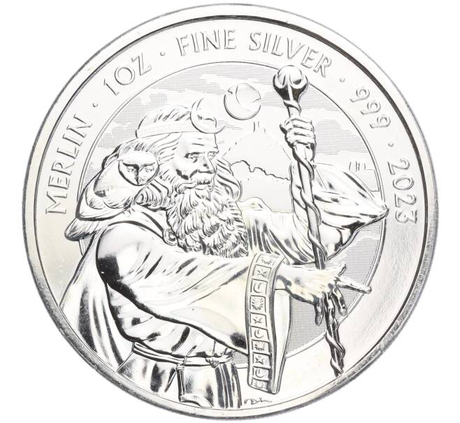 Монета 2 фунта 2023 года Великобритания «Легенда о Короле Артуре — Мэрлин» (Артикул M2-65396)
