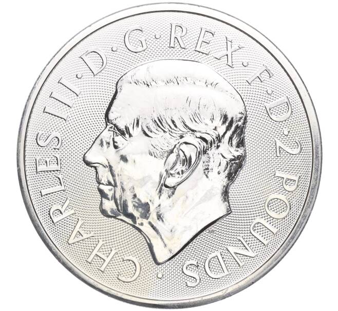 Монета 2 фунта 2023 года Великобритания «Легенда о Короле Артуре — Мэрлин» (Артикул M2-65396)