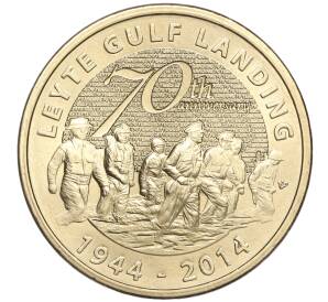 5 песо 2014 года Филиппины «70 лет сражению в заливе Лейте» — Фото №1