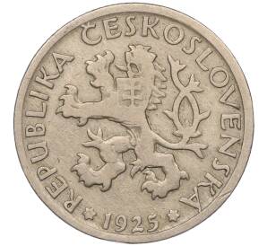 1 крона 1925 года Чехословакия — Фото №2