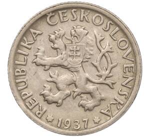 1 крона 1937 года Чехословакия — Фото №2