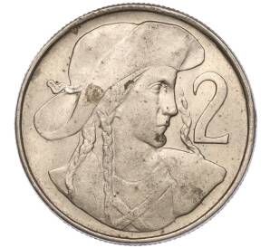 2 кроны 1947 года Чехословакия — Фото №1