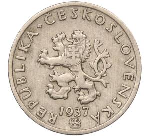 20 геллеров 1937 года Чехословакия — Фото №2