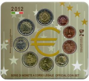 Годовой набор монет евро 2012 года Италия