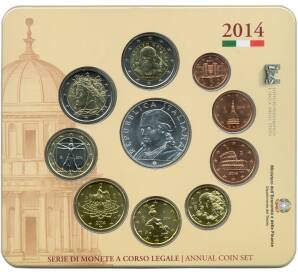 Годовой набор монет евро 2014 года Италия