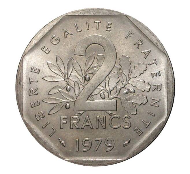 Монета 2 франка 1979 года (Артикул: M2-10177) — Фото №1