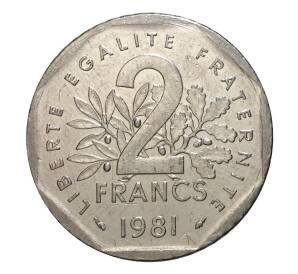 2 франка 1981 года — Фото №1