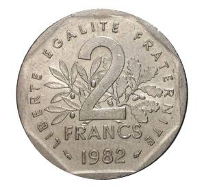 2 франка 1982 года — Фото №1