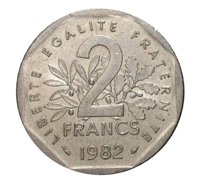 2 франка 1982 года (Артикул M2-10180)