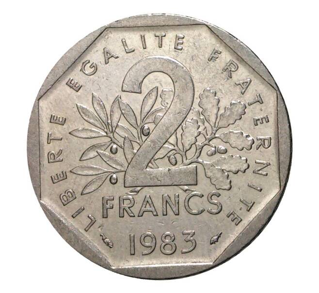 Монета 2 франка 1983 года (Артикул: M2-10181) — Фото №1