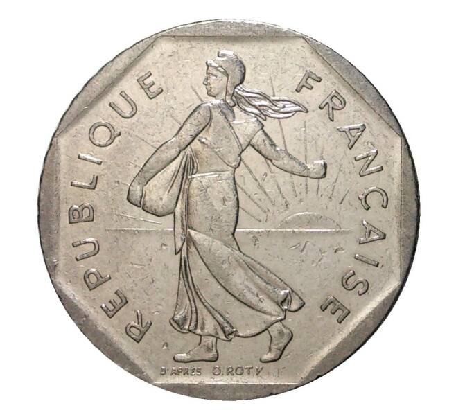 Монета 2 франка 1983 года (Артикул: M2-10181) — Фото №2