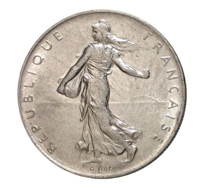 Монета 1 франк 1960 года (Артикул: M2-10183) — Фото №2