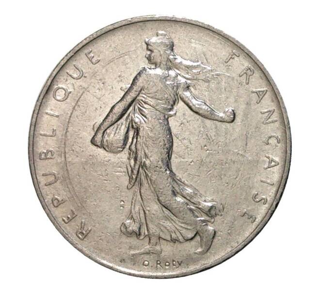 Монета 1 франк  1961 года (Артикул: M2-10184) — Фото №2