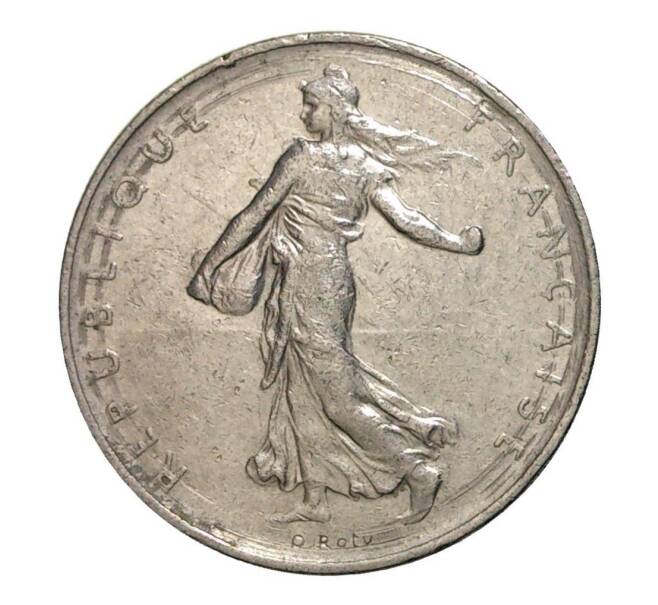 Монета 1 франк 1966 года (Артикул: M2-10185) — Фото №2