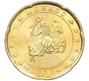20 евроцентов 2003 года Монако — Фото №1