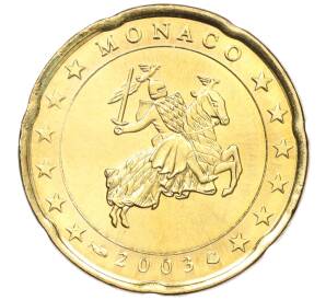 20 евроцентов 2003 года Монако — Фото №1