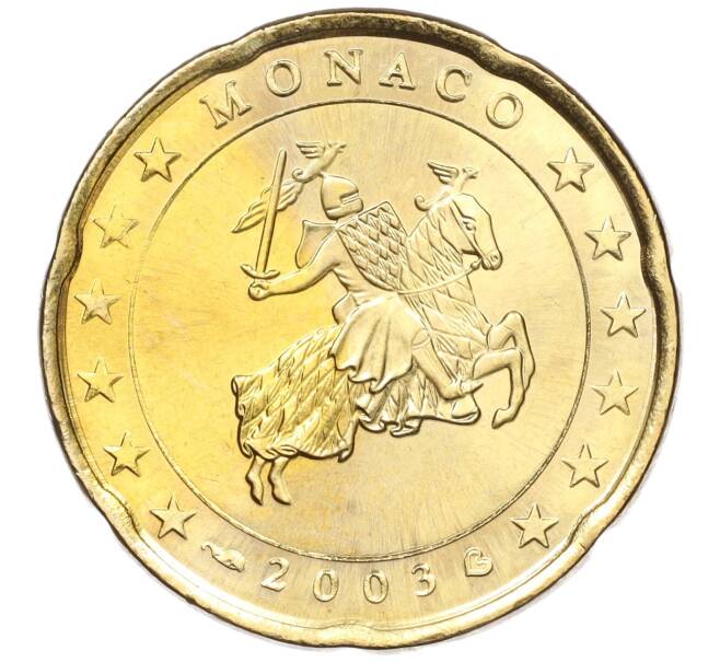Монета 20 евроцентов 2003 года Монако (Артикул: M2-65479) — Фото №1