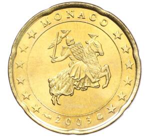 20 евроцентов 2003 года Монако — Фото №1