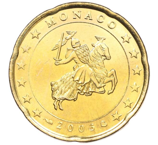 Монета 20 евроцентов 2003 года Монако (Артикул: M2-65482) — Фото №1