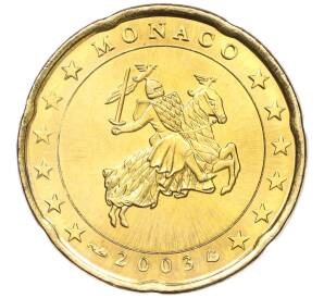 20 евроцентов 2003 года Монако — Фото №1