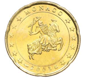 20 евроцентов 2003 года Монако — Фото №1