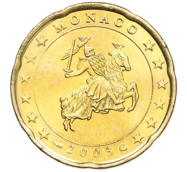 Монета 20 евроцентов 2003 года Монако (Артикул: M2-65484) — Фото №1