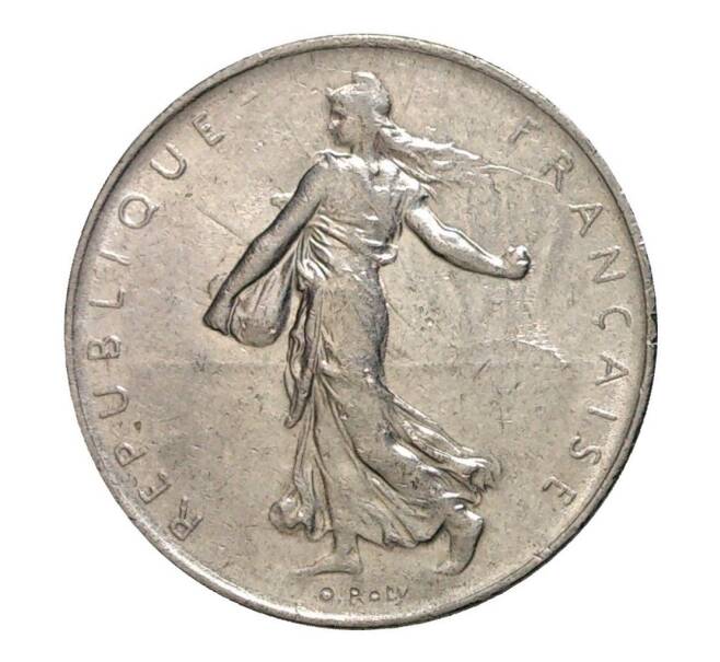 Монета 1 франк 1970 года (Артикул: M2-10189) — Фото №2