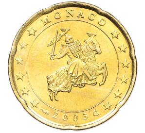 20 евроцентов 2003 года Монако — Фото №1