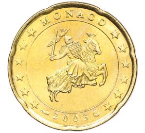 20 евроцентов 2003 года Монако — Фото №1