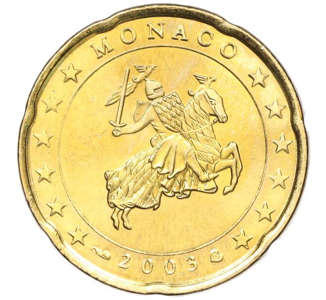 Монета 20 евроцентов 2003 года Монако (Артикул: M2-65493) — Фото №1
