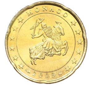 20 евроцентов 2003 года Монако — Фото №1
