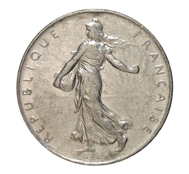 Монета 1 франк 1971 года (Артикул: M2-10190) — Фото №2