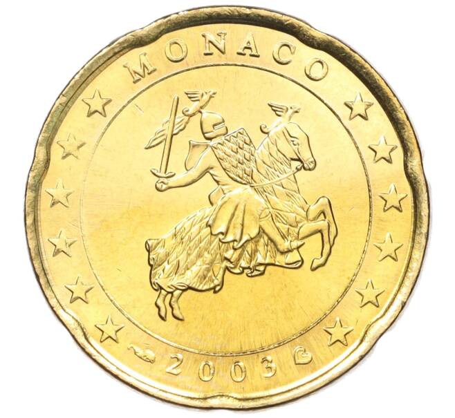 Монета 20 евроцентов 2003 года Монако (Артикул: M2-65496) — Фото №1
