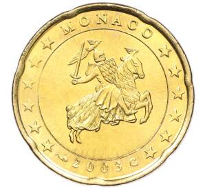 20 евроцентов 2003 года Монако — Фото №1