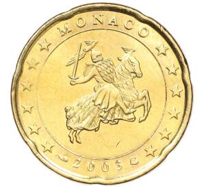 20 евроцентов 2003 года Монако — Фото №1