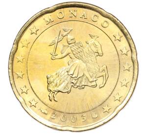 20 евроцентов 2003 года Монако — Фото №1