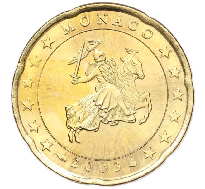 Монета 20 евроцентов 2003 года Монако (Артикул: M2-65502) — Фото №1