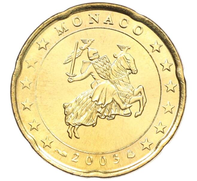 Монета 20 евроцентов 2003 года Монако (Артикул: M2-65503) — Фото №1