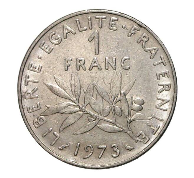 Монета 1 франк 1973 года (Артикул: M2-10192) — Фото №1