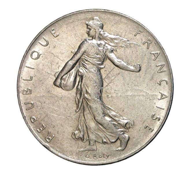 Монета 1 франк 1975 года (Артикул: M2-10194) — Фото №2