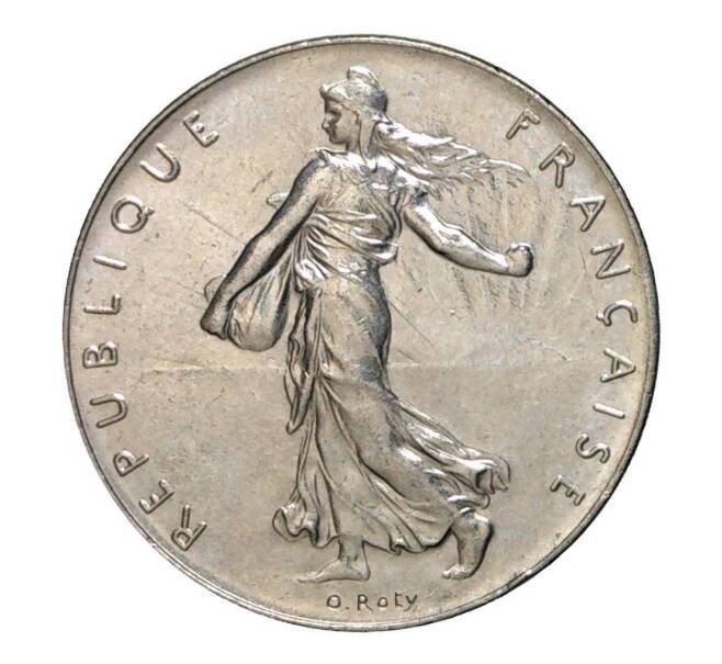 Монета 1 франк 1976 года (Артикул: M2-10195) — Фото №2