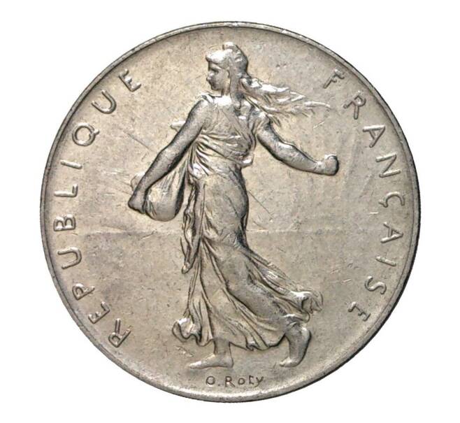 Монета 1 франк 1977 года (Артикул: M2-10196) — Фото №2