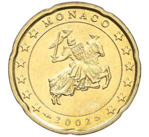 20 евроцентов 2002 года Монако — Фото №1