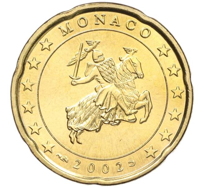 Монета 20 евроцентов 2002 года Монако (Артикул: M2-65535) — Фото №1