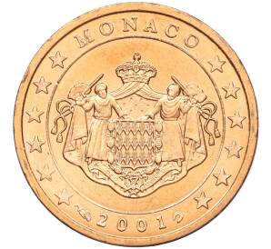 2 евроцента 2001 года Монако — Фото №1
