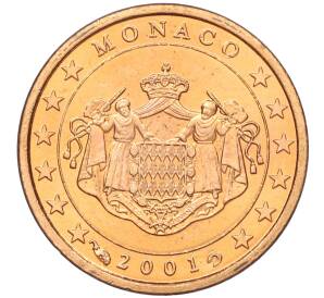 1 евроцент 2001 года Монако — Фото №1