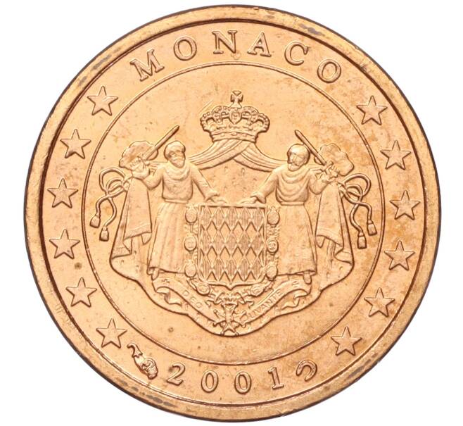 Монета 1 евроцент 2001 года Монако (Артикул: M2-65574) — Фото №1