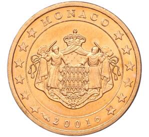 2 евроцента 2001 года Монако — Фото №1